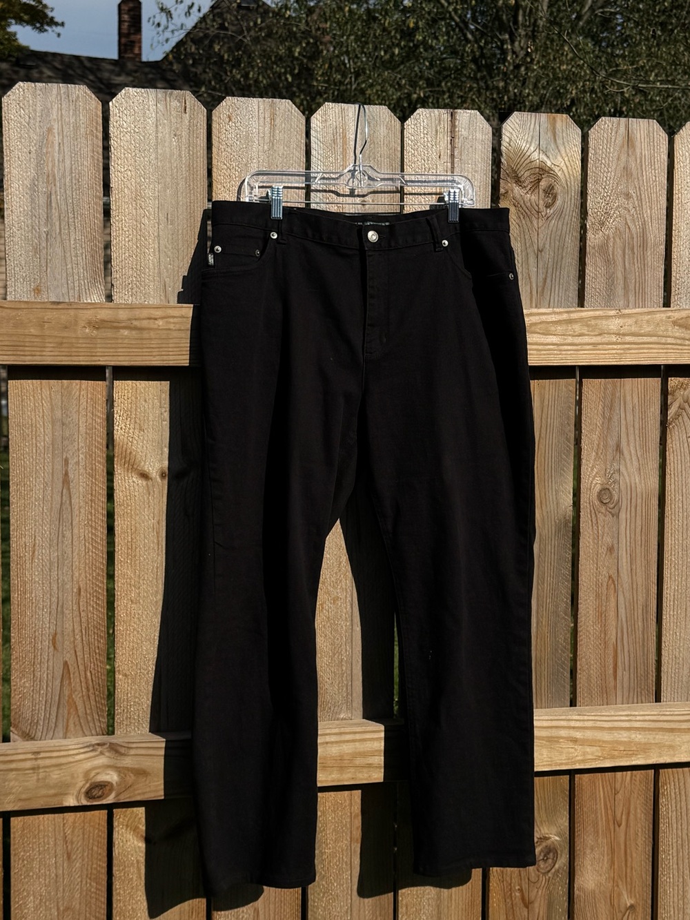 Ralph Lauren Jeans Co. Black Jeans Women's size 16 Straight Leg Pants Classic